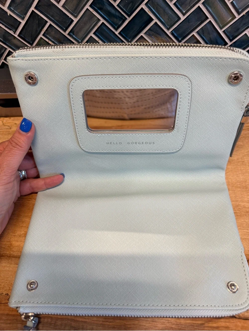 Stella & Dot pastel blue